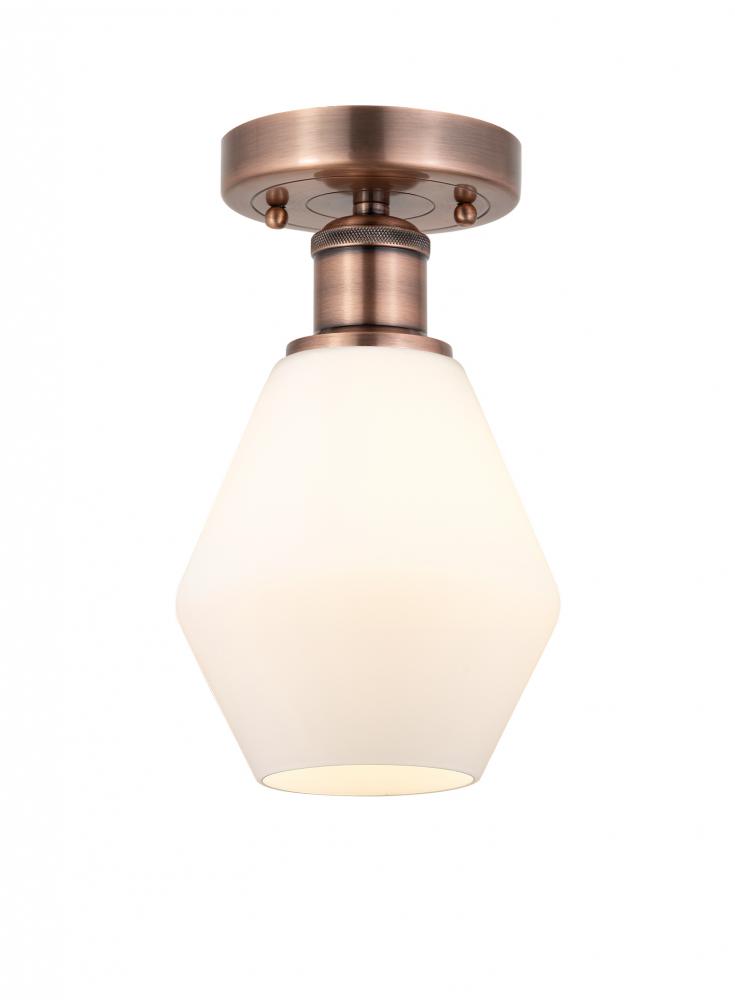 Cindyrella - 1 Light - 6 inch - Antique Copper - Semi-Flush Mount