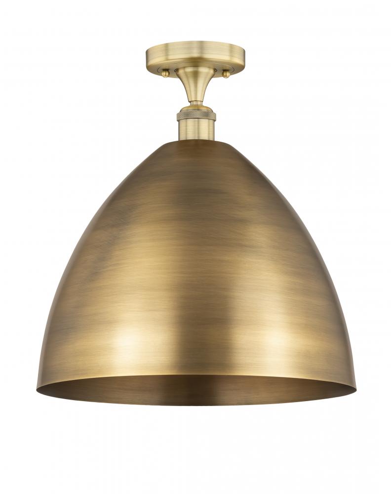 Bristol - 1 Light - 16 inch - Brushed Brass - Semi-Flush Mount