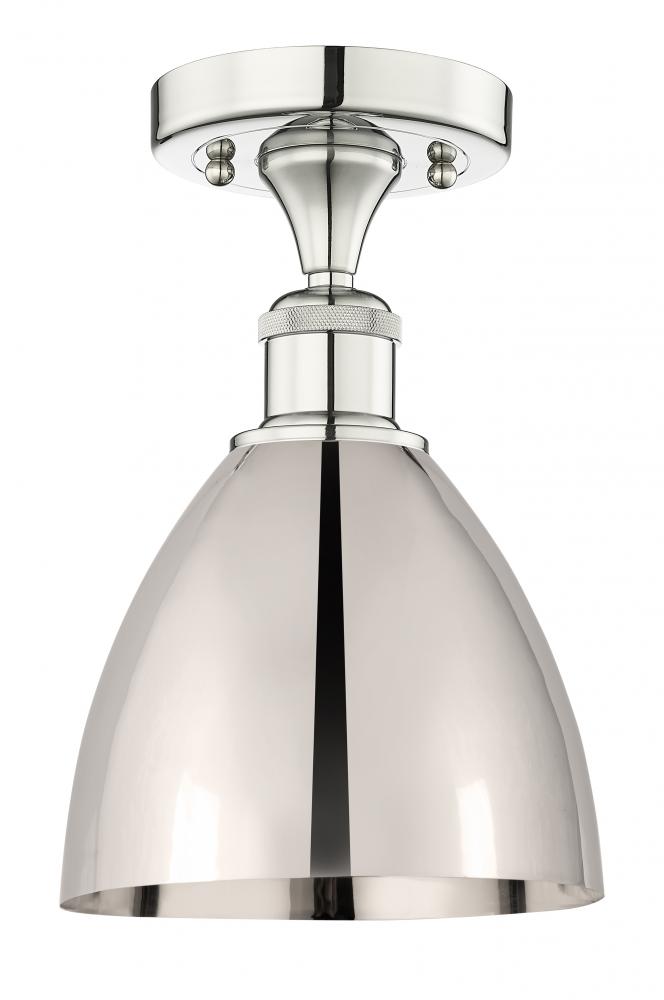 Bristol - 1 Light - 8 inch - Polished Nickel - Semi-Flush Mount