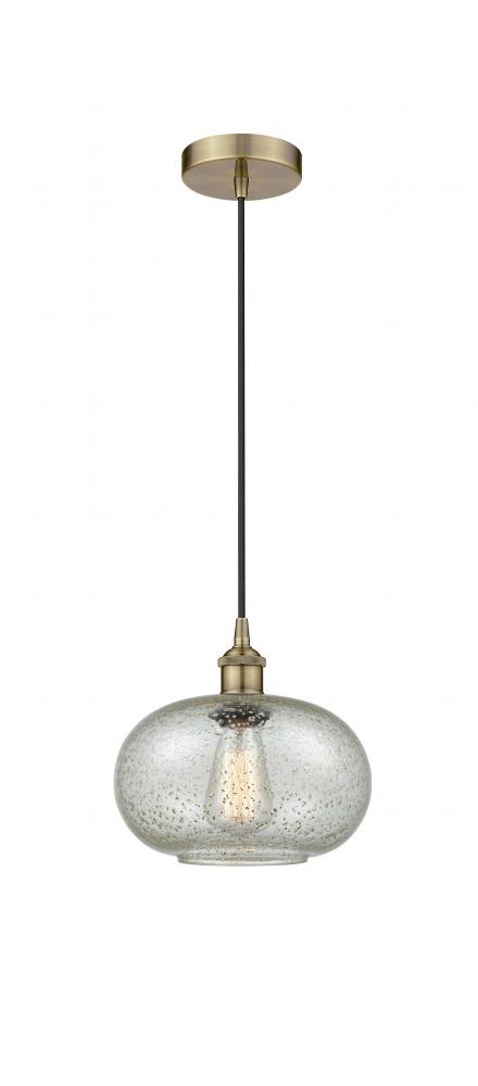 Gorham - 1 Light - 10 inch - Antique Brass - Cord hung - Mini Pendant