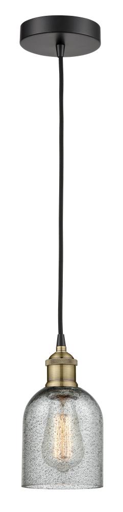 Caledonia - 1 Light - 5 inch - Black Antique Brass - Cord hung - Mini Pendant