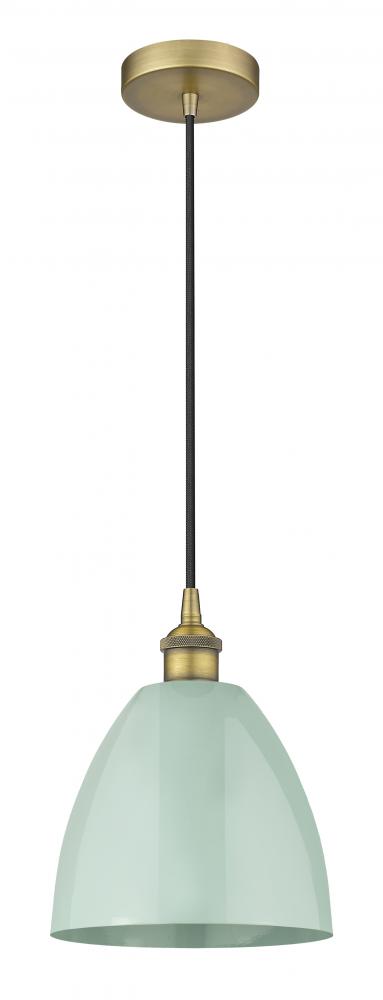 Plymouth - 1 Light - 9 inch - Brushed Brass - Cord hung - Mini Pendant