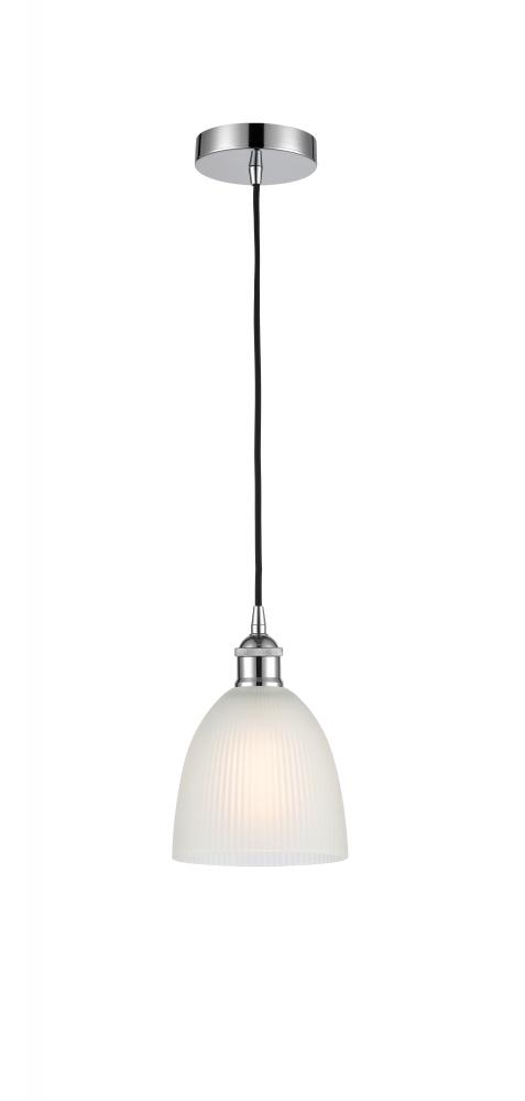 Castile - 1 Light - 6 inch - Polished Chrome - Cord hung - Mini Pendant