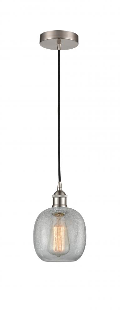 Belfast - 1 Light - 6 inch - Brushed Satin Nickel - Cord hung - Mini Pendant