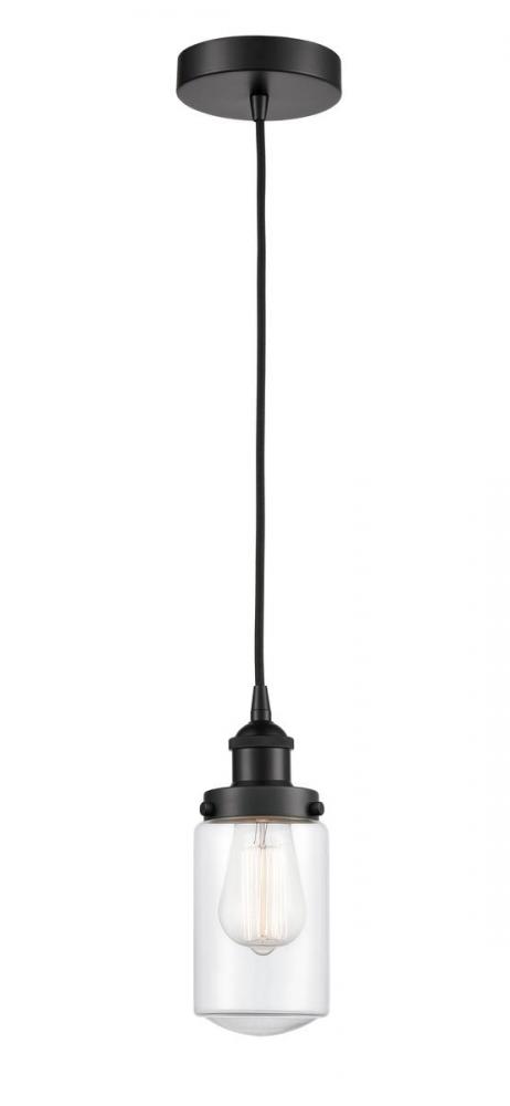 Dover - 1 Light - 5 inch - Matte Black - Cord hung - Mini Pendant