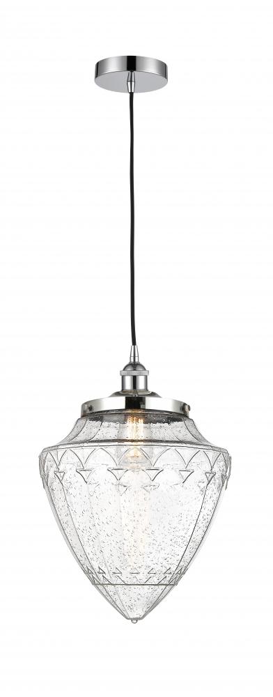 Bullet - 1 Light - 12 inch - Polished Chrome - Cord hung - Mini Pendant