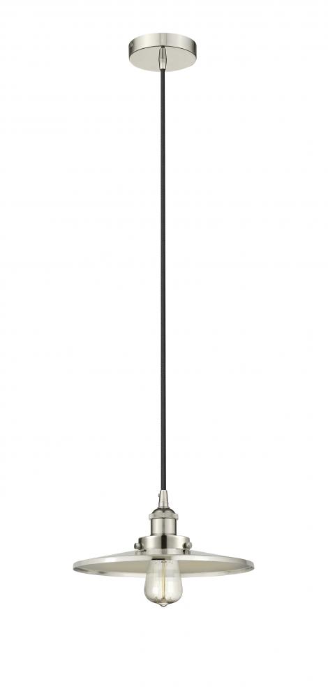 Appalachian - 1 Light - 12 inch - Polished Nickel - Cord hung - Mini Pendant