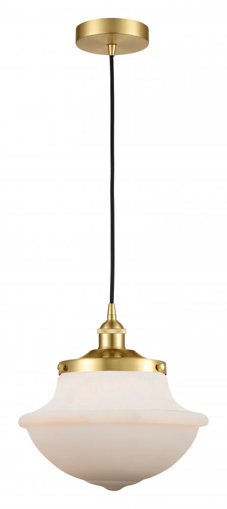 Oxford - 1 Light - 12 inch - Satin Gold - Mini Pendant