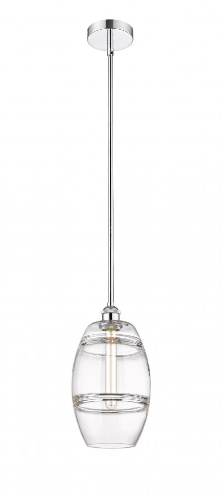 Vaz - 1 Light - 8 inch - Polished Chrome - Cord hung - Mini Pendant