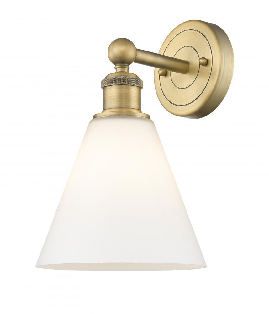 Berkshire - 1 Light - 8 inch - Brushed Brass - Sconce