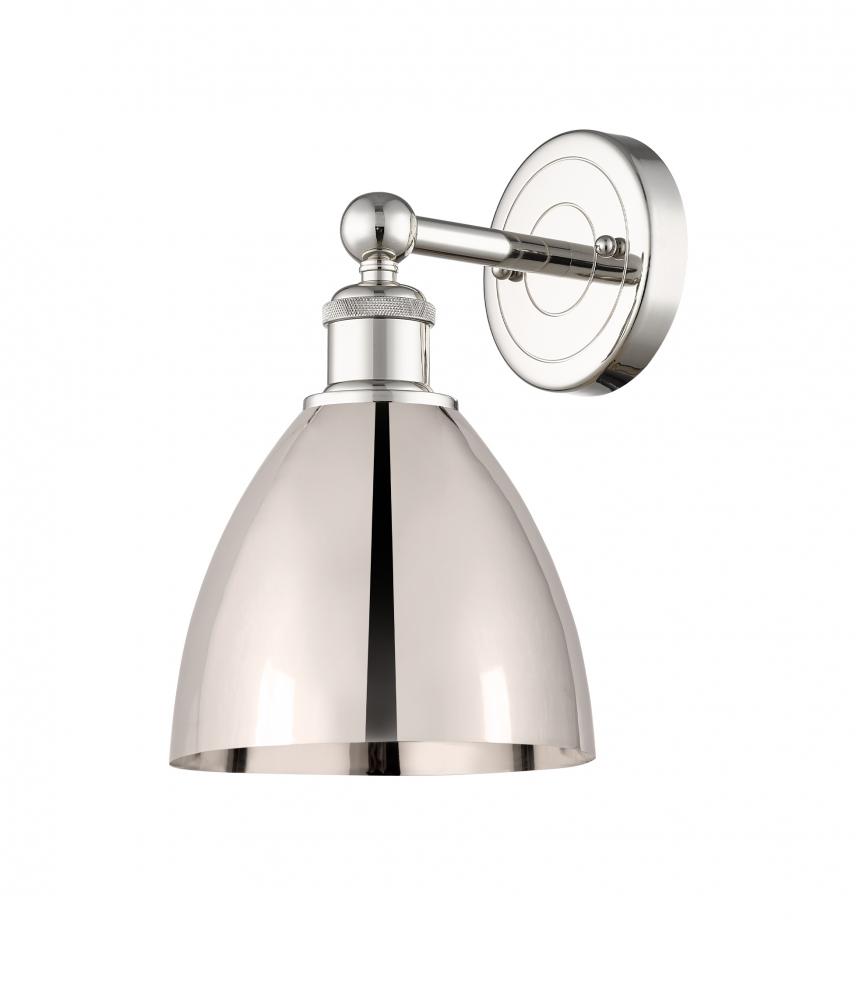 Bristol - 1 Light - 8 inch - Polished Nickel - Sconce