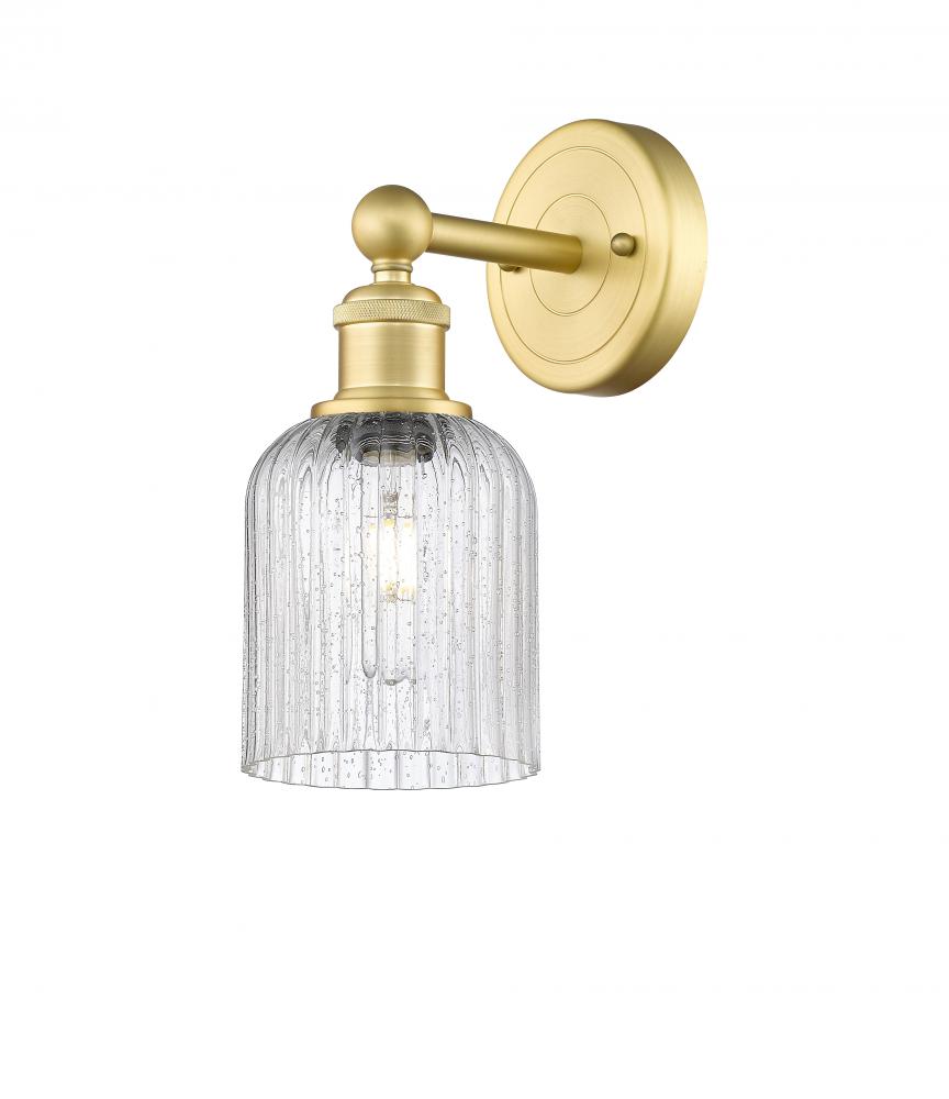 Bridal Veil - 1 Light - 5 inch - Satin Gold - Sconce