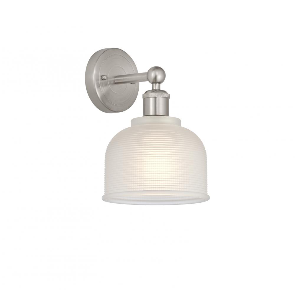 Dayton - 1 Light - 6 inch - Brushed Satin Nickel - Sconce