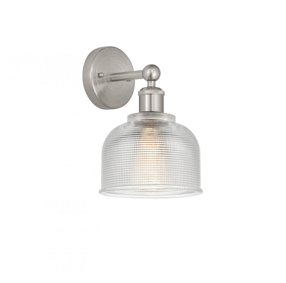 Dayton - 1 Light - 6 inch - Brushed Satin Nickel - Sconce