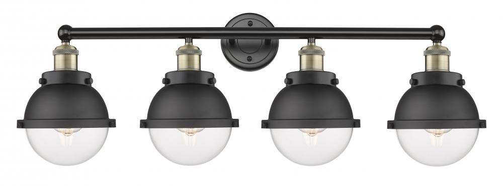 Edison - 4 Light - 34 inch - Black Antique Brass - Bath Vanity Light