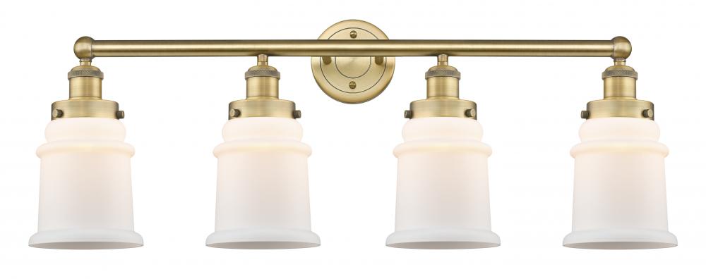 Canton - 4 Light - 33 inch - Brushed Brass - Bath Vanity Light