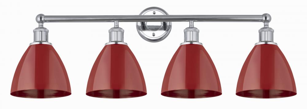 Plymouth - 4 Light - 35 inch - Polished Chrome - Bath Vanity Light