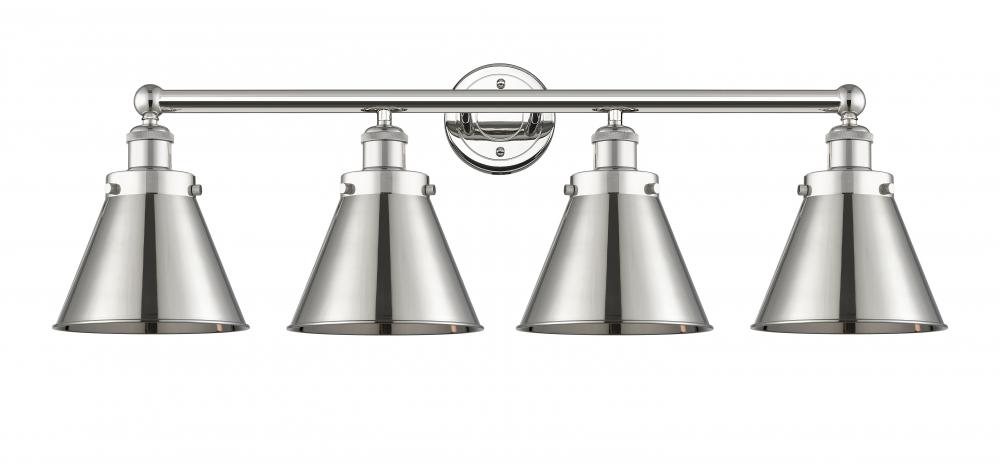 Appalachian - 4 Light - 35 inch - Polished Nickel - Bath Vanity Light