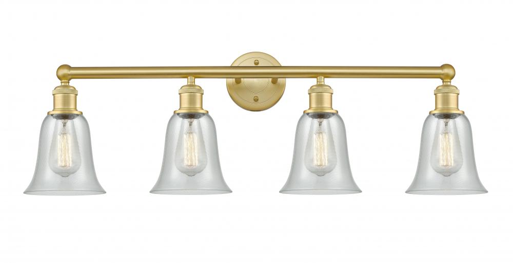 Hanover - 4 Light - 33 inch - Satin Gold - Bath Vanity Light