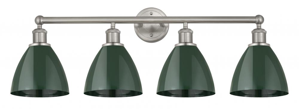 Plymouth - 4 Light - 35 inch - Satin Nickel - Bath Vanity Light