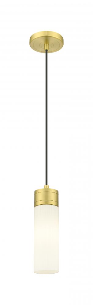 Boreas - 1 Light - 3 inch - Satin Gold - Cord Hung - Mini Pendant