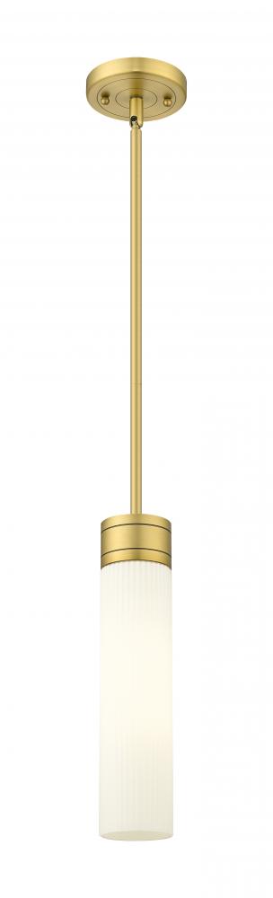 Boreas - 1 Light - 3 inch - Brushed Brass - Stem Hung - Mini Pendant