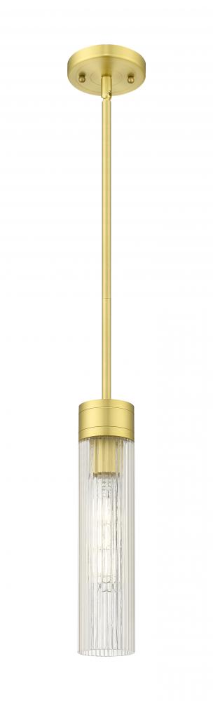 Boreas - 1 Light - 3 inch - Satin Gold - Stem Hung - Mini Pendant