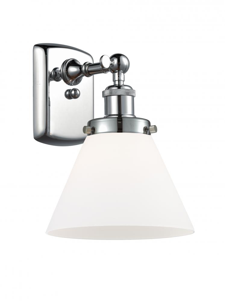 Cone - 1 Light - 8 inch - Polished Chrome - Sconce