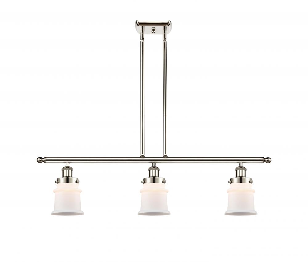 Canton - 3 Light - 36 inch - Polished Nickel - Stem Hung - Island Light