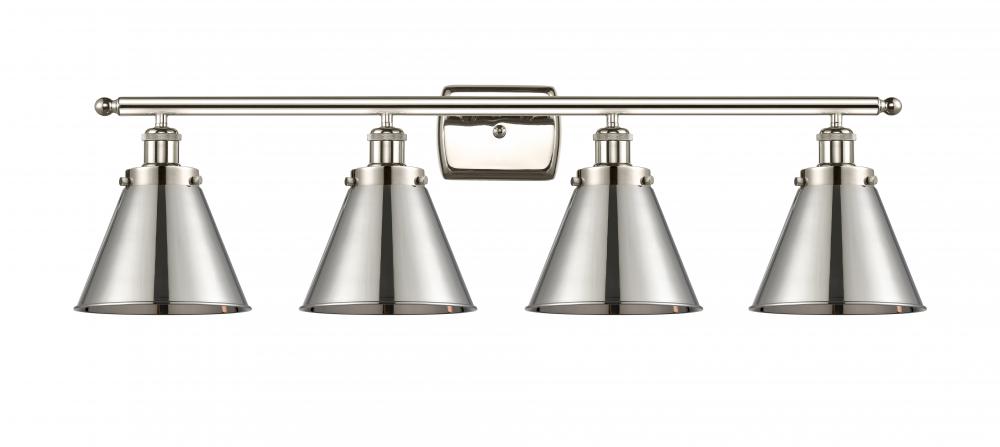 Appalachian - 4 Light - 36 inch - Polished Nickel - Bath Vanity Light