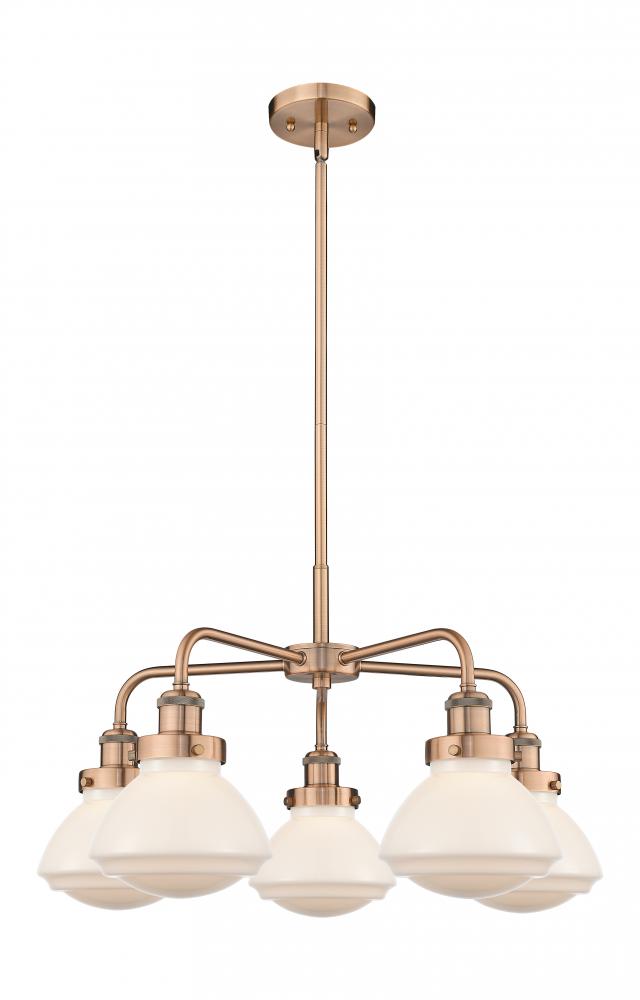 Olean - 5 Light - 25 inch - Antique Copper - Chandelier