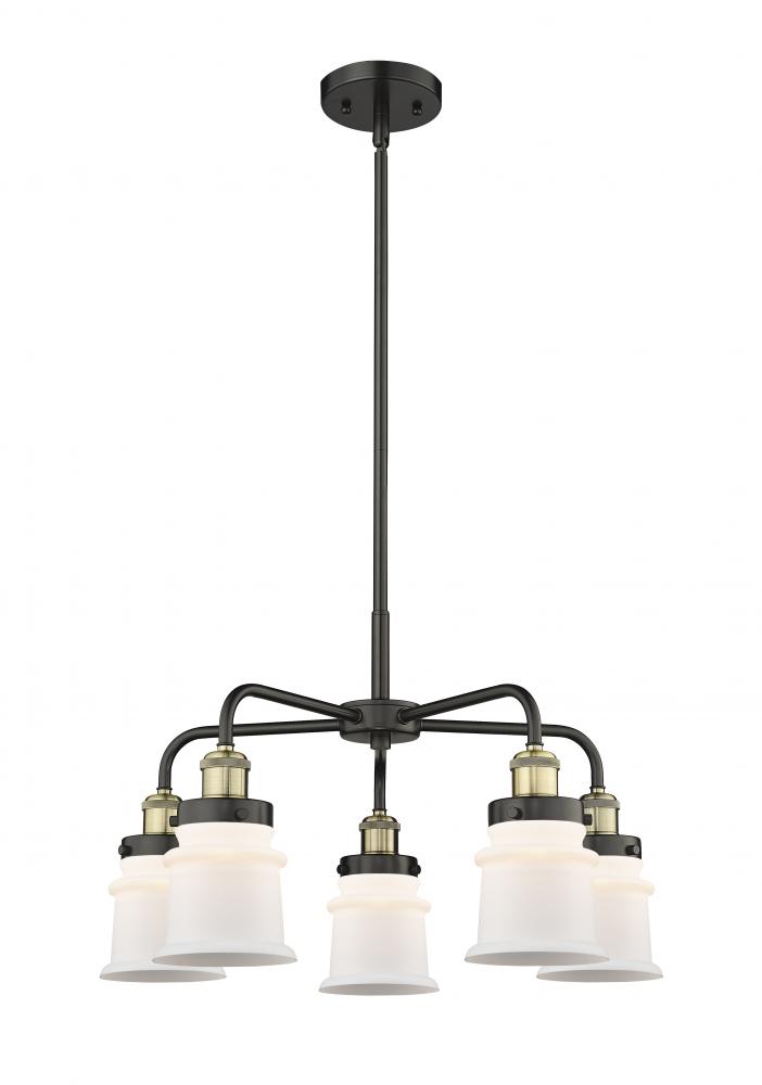 Canton - 5 Light - 24 inch - Black Antique Brass - Chandelier