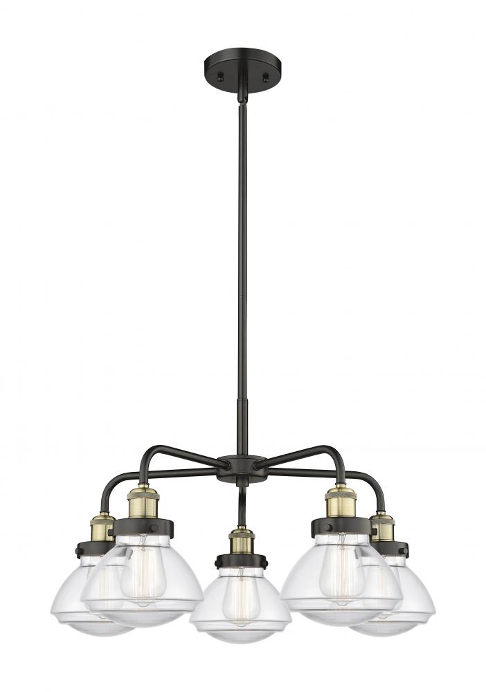 Olean - 5 Light - 25 inch - Black Antique Brass - Chandelier