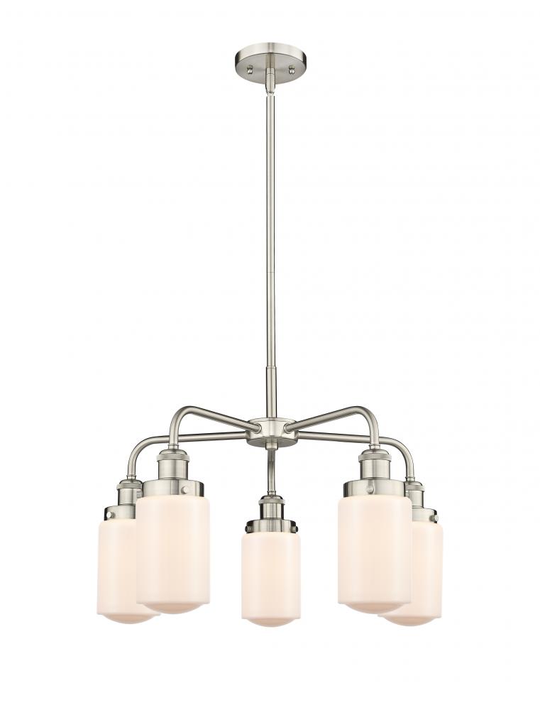 Dover - 5 Light - 23 inch - Satin Nickel - Chandelier