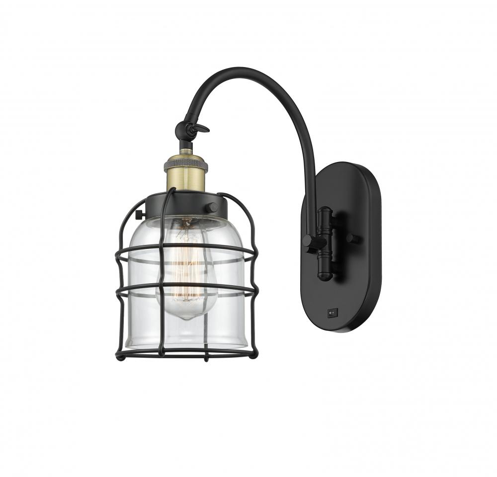 Bell Cage - 1 Light - 6 inch - Black Antique Brass - Sconce