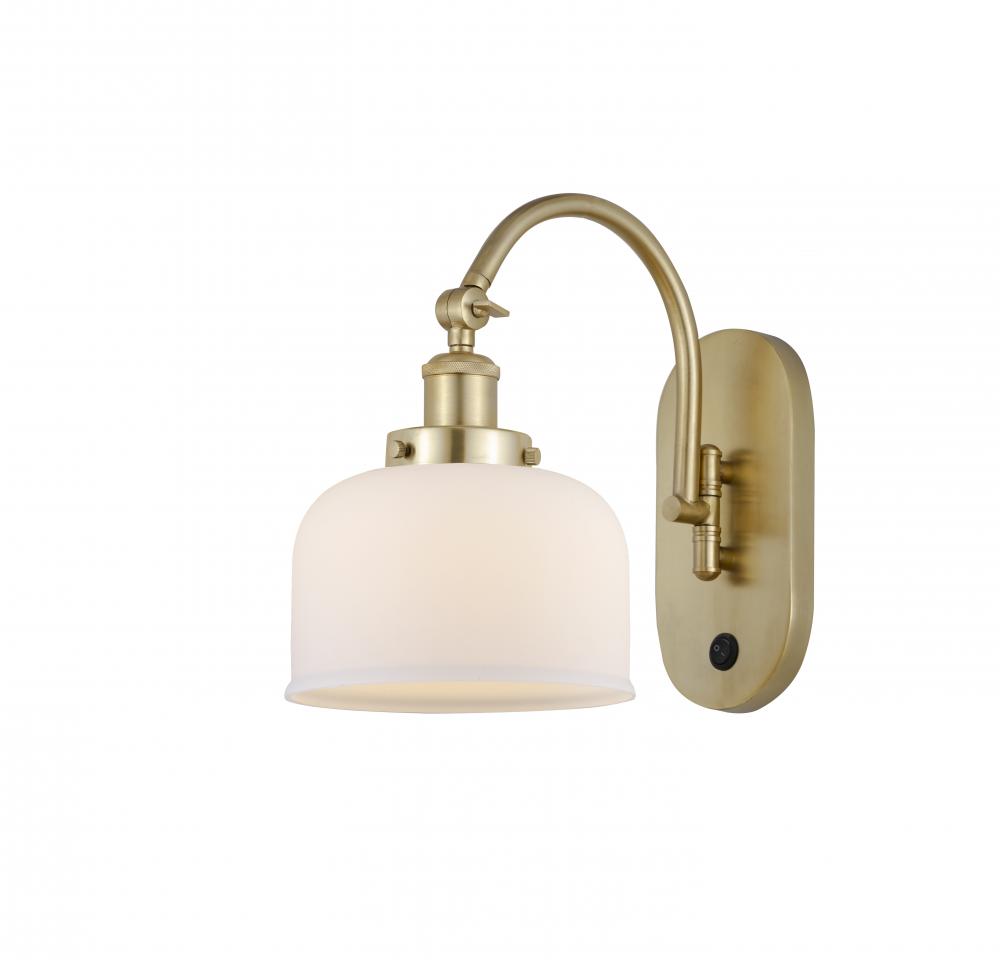 Bell - 1 Light - 8 inch - Satin Gold - Sconce