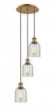 Innovations Lighting 113B-3P-BB-G259 - Caledonia - 3 Light - 12 inch - Brushed Brass - Cord Hung - Multi Pendant