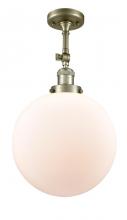 Innovations Lighting 201F-AB-G201-12 - Beacon - 1 Light - 12 inch - Antique Brass - Semi-Flush Mount