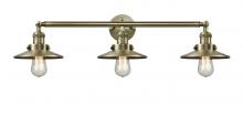  205-AB-M4 - Railroad - 3 Light - 32 inch - Antique Brass - Bath Vanity Light