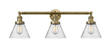 Innovations Lighting 205-BB-G44 - Cone - 3 Light - 32 inch - Brushed Brass - Bath Vanity Light