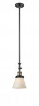 Innovations Lighting 206-BAB-G61 - Cone - 1 Light - 6 inch - Black Antique Brass - Stem Hung - Mini Pendant