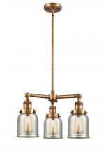 Innovations Lighting 207-BB-G58 - Bell - 3 Light - 19 inch - Brushed Brass - Stem Hung - Chandelier