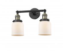 Innovations Lighting 208-BAB-G51 - Bell - 2 Light - 16 inch - Black Antique Brass - Bath Vanity Light