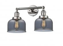 Innovations Lighting 208-PN-G73 - Bell - 2 Light - 19 inch - Polished Nickel - Bath Vanity Light