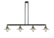 Innovations Lighting 214-BAB-G2 - Halophane - 4 Light - 53 inch - Black Antique Brass - Stem Hung - Island Light