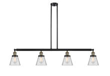 Innovations Lighting 214-BAB-G62 - Cone - 4 Light - 51 inch - Black Antique Brass - Stem Hung - Island Light