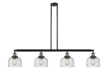 Innovations Lighting 214-BAB-G74 - Bell - 4 Light - 53 inch - Black Antique Brass - Stem Hung - Island Light