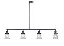 Innovations Lighting 214-BK-G182S-LED - Canton - 4 Light - 51 inch - Matte Black - Stem Hung - Island Light