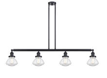 Innovations Lighting 214-BK-G322-LED - Olean - 4 Light - 51 inch - Matte Black - Stem Hung - Island Light