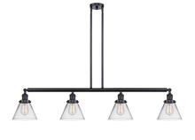 Innovations Lighting 214-BK-G42-LED - Cone - 4 Light - 52 inch - Matte Black - Stem Hung - Island Light